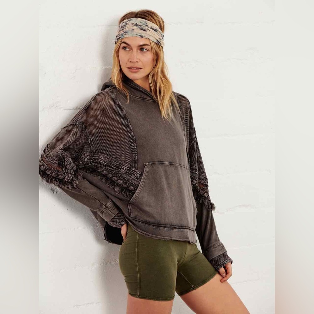 Free People Movement- Peace Maker Boho Hoodie (Size XS)